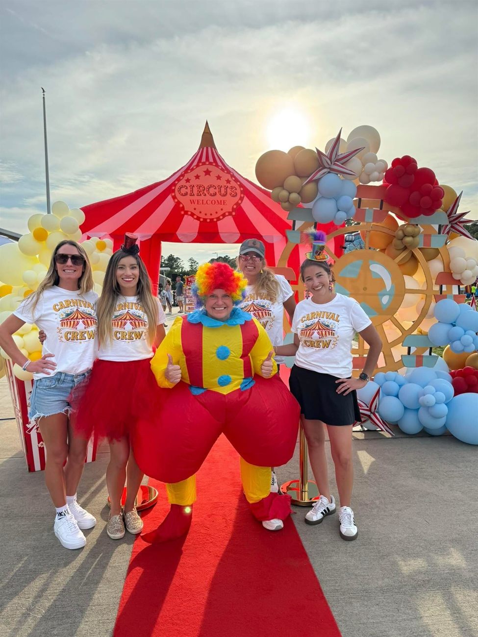 Lindsey Draugel volunteering at a community carnival event